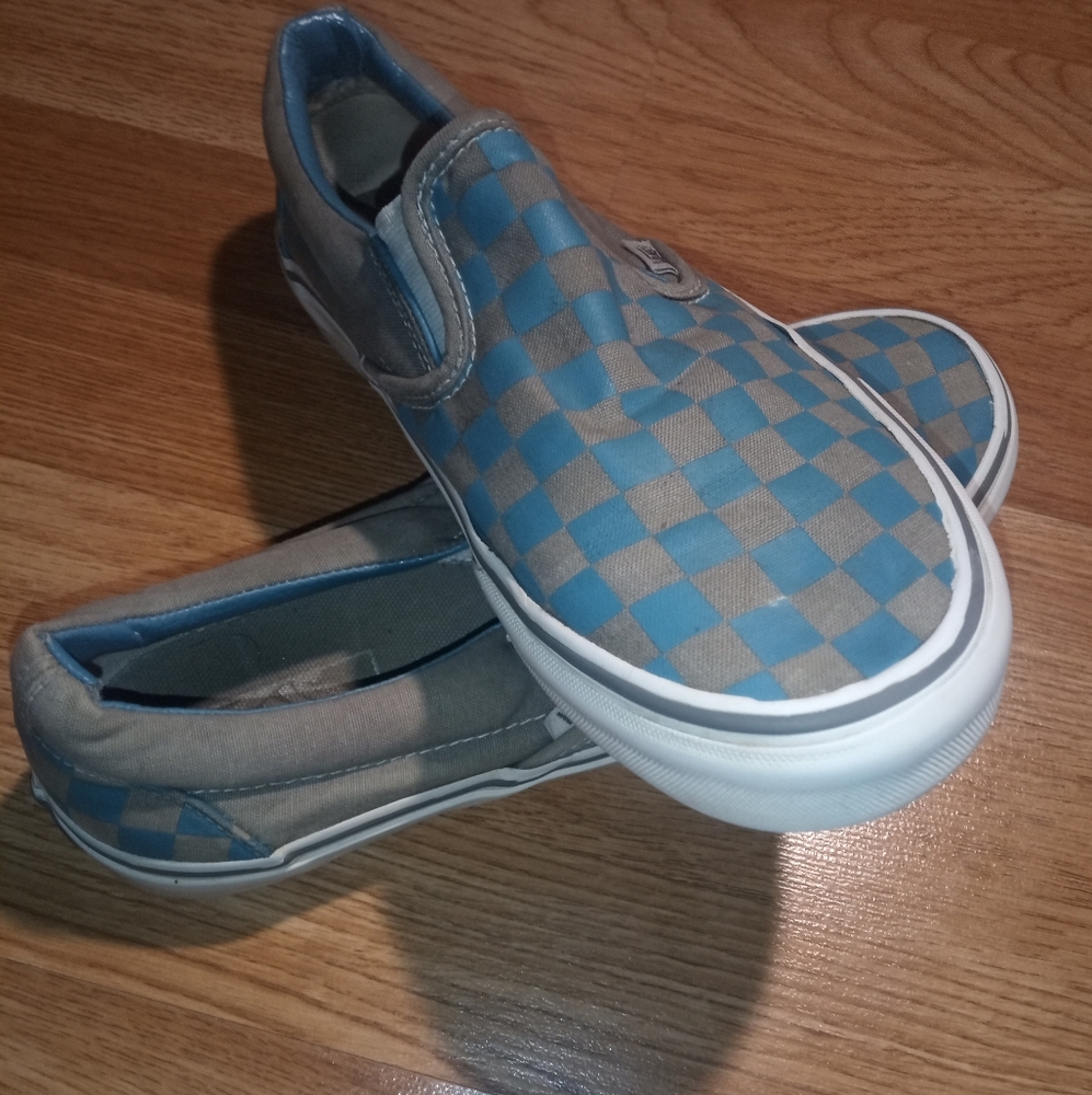 Unique Thrifted Checkered Slip-on Vans
